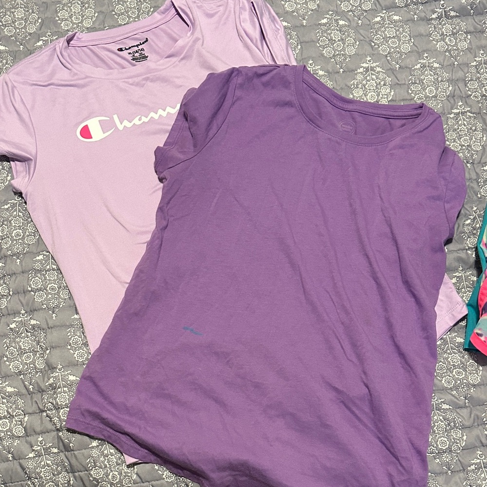 Champion Lavender and Purple Tees